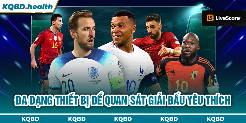 Livescore 14 Đa dạng thiết bị để quan sát giải đấu yêu thích